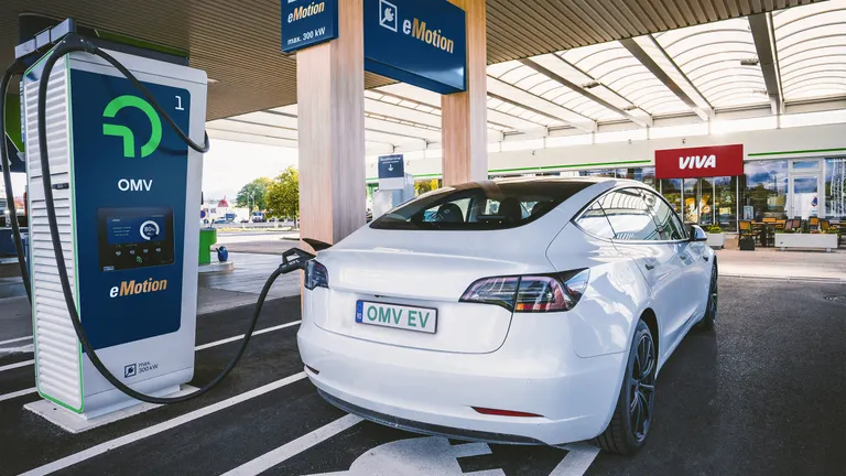 OMV eMotion locations white car charging